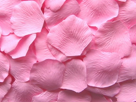 Cotton Candy silk rose petals, bag of 100 
