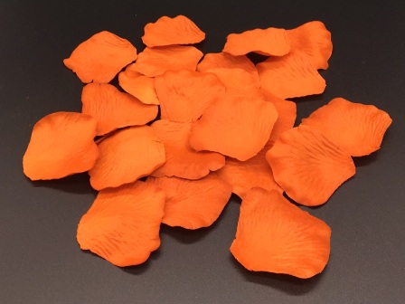 OrangeMarigold silk rose petals - Value Pack of 1,000 