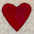 Burgundy Silk Heart Shapes 