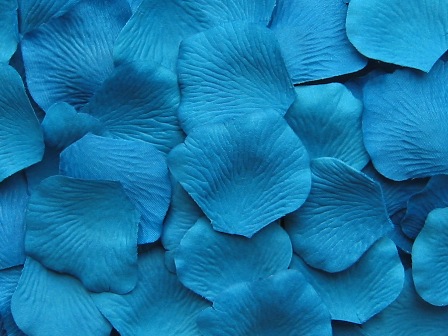 Lagoon silk rose petals, bag of 100 