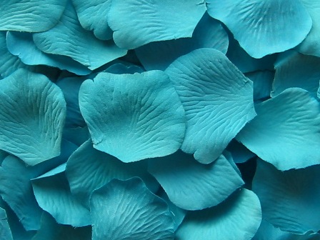 Ocean silk rose petals, bag of 100 