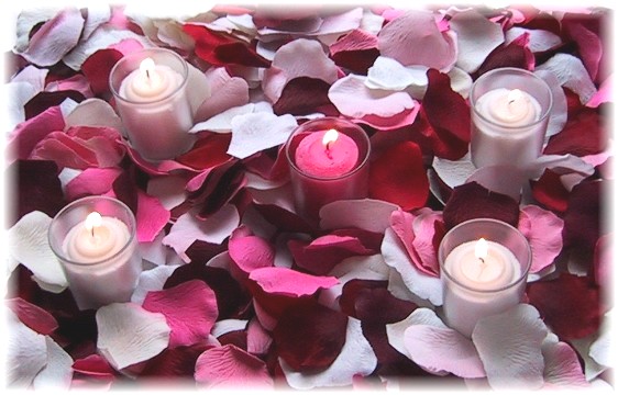 Romance package, 1000 Silk Petals, VALENTINE MIX 