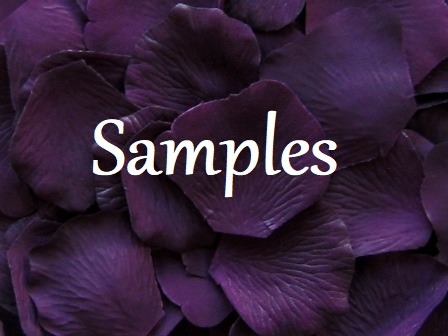 Sample up to 12 silk rose petals 