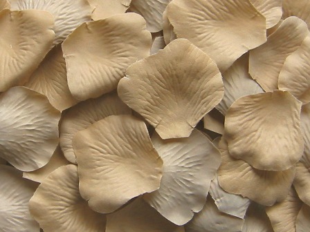Sand silk rose petals, bag of 100 