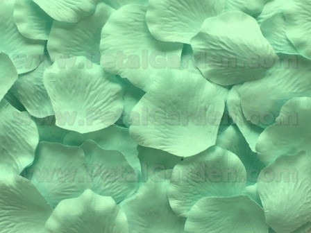 Seafoam silk rose petals, bag of 100 