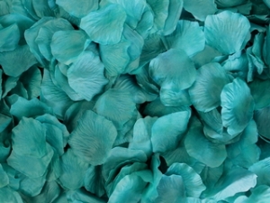 Teal Aisle Rose Petals, 500ct 