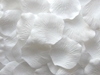 White silk rose petals, bag of 100 