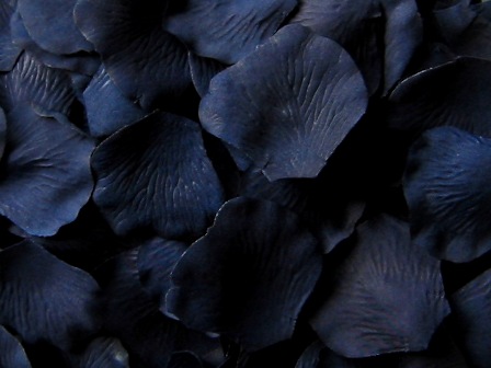 Navy silk rose petals - Value Pack of 1,000 