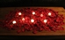 Romance package, 2000 Silk Petals + candles, BURGUNDY - r2000b